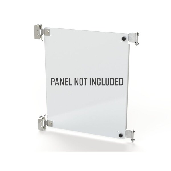 Panel, 5 in. H x 6 in. W x 2 in. L, Steel, 2 PK